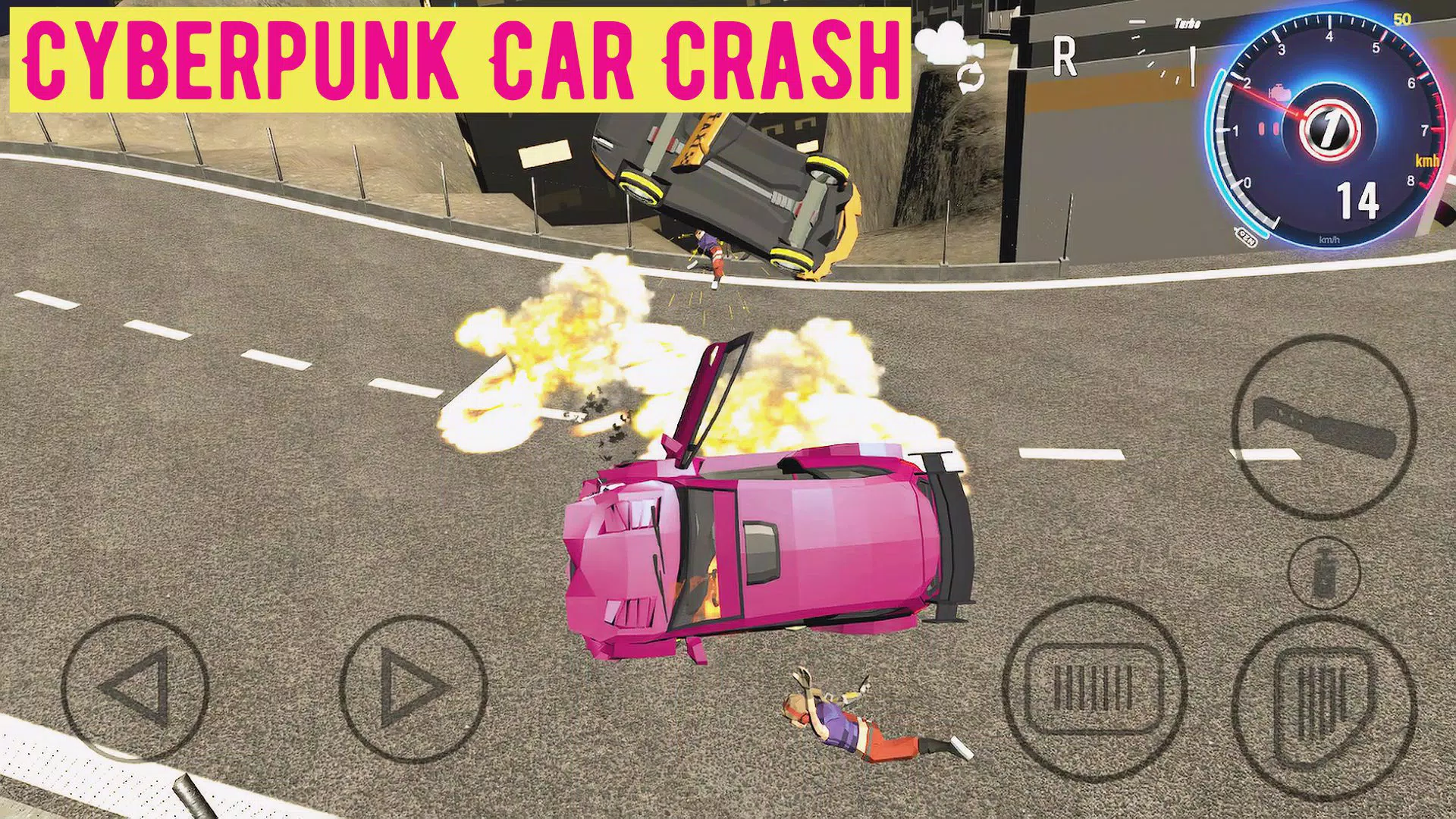 Cyberpunk Car Crash Screenshot4