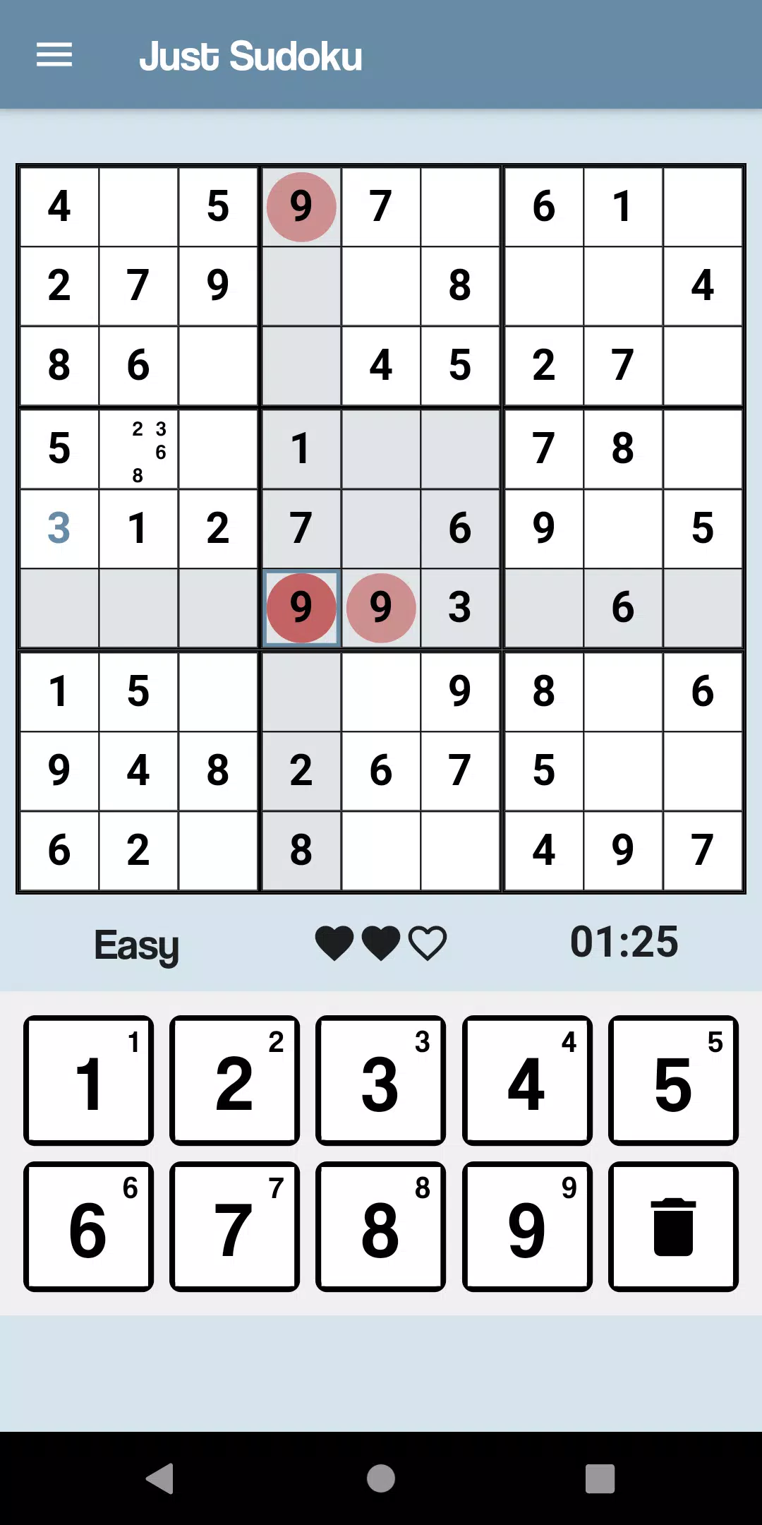Just Sudoku Screenshot1