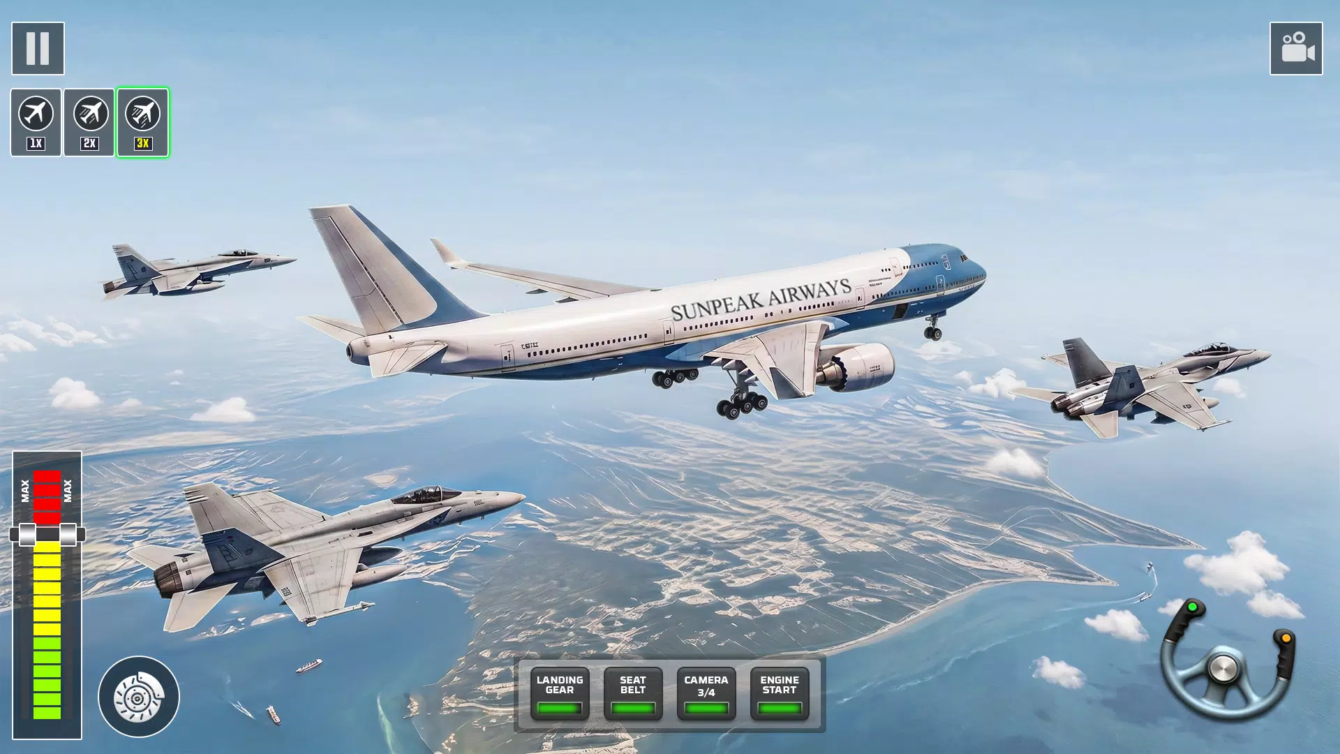 City Airplane Flight Sim Games Screenshot2