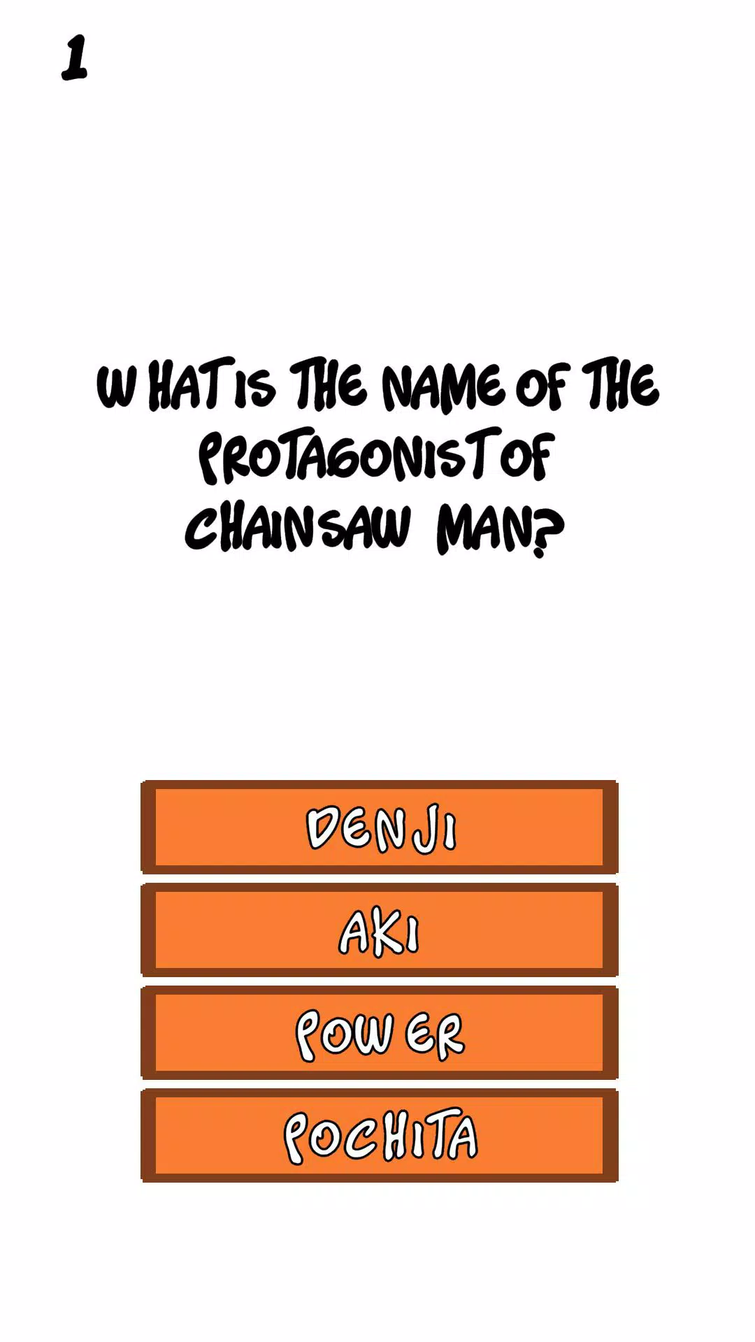 Chainsaw Man Quiz Screenshot1