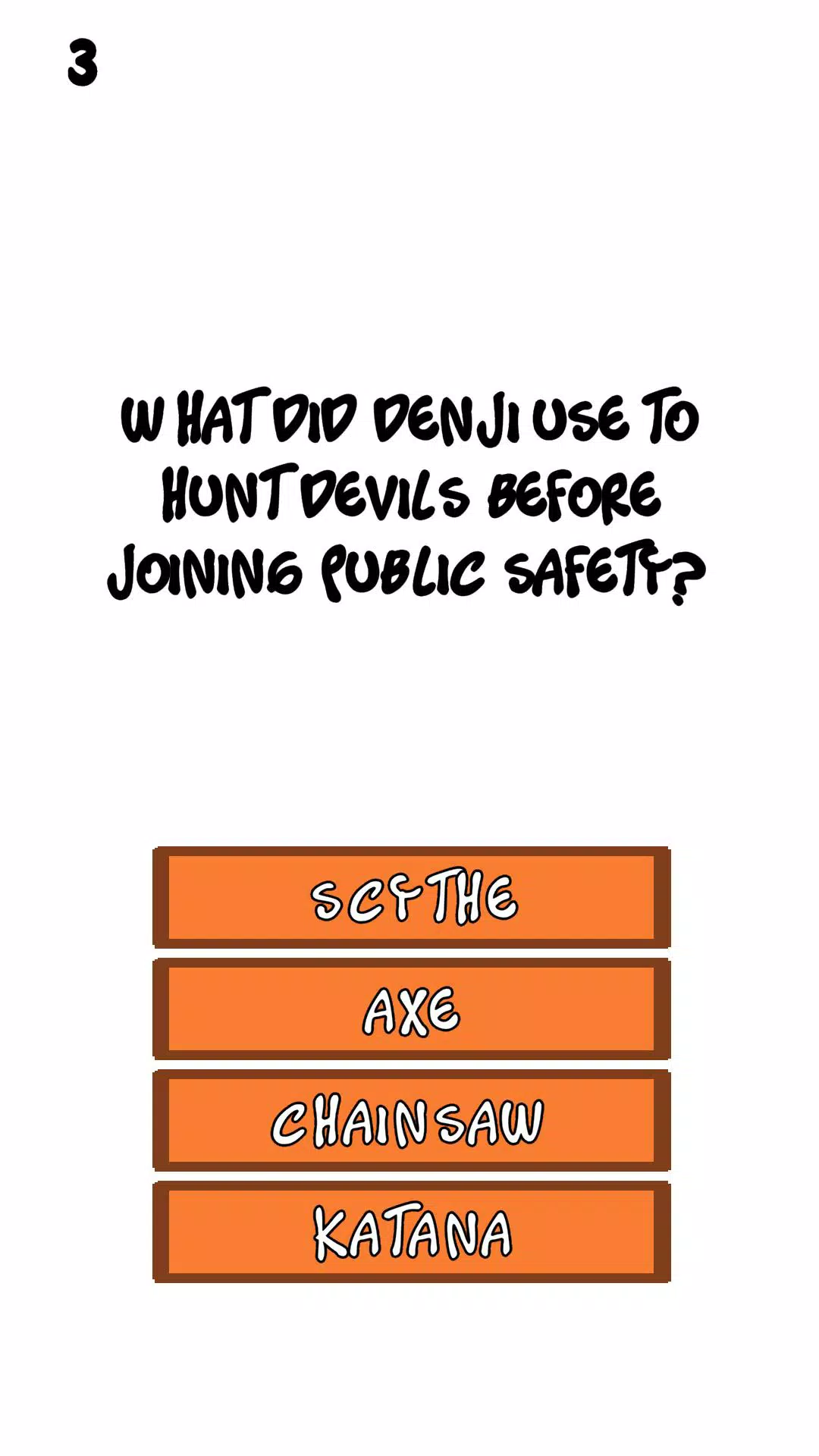 Chainsaw Man Quiz Screenshot3