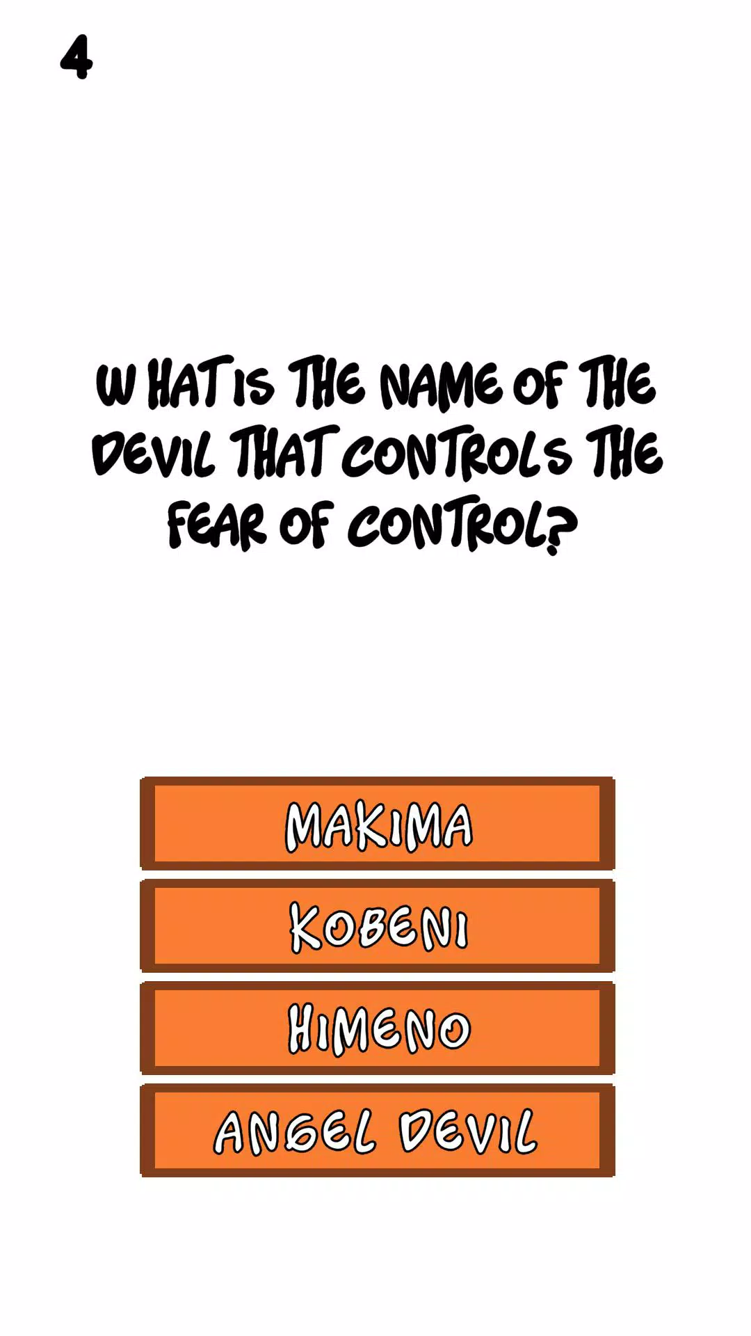 Chainsaw Man Quiz Screenshot4