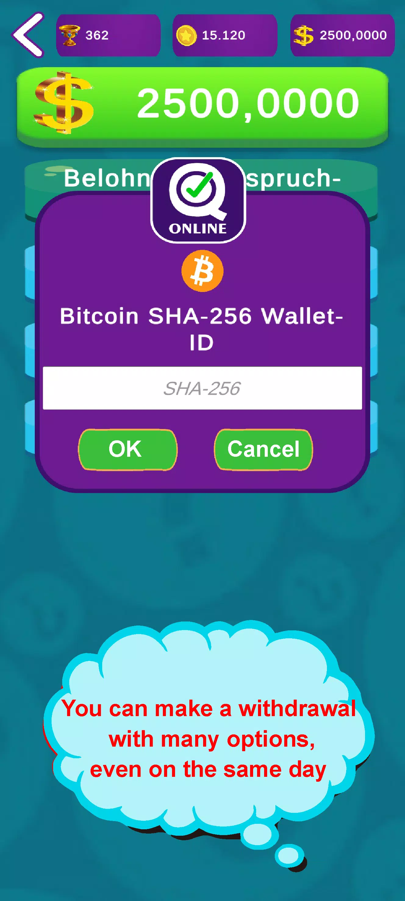 QuizG Online - Reward Money Screenshot5