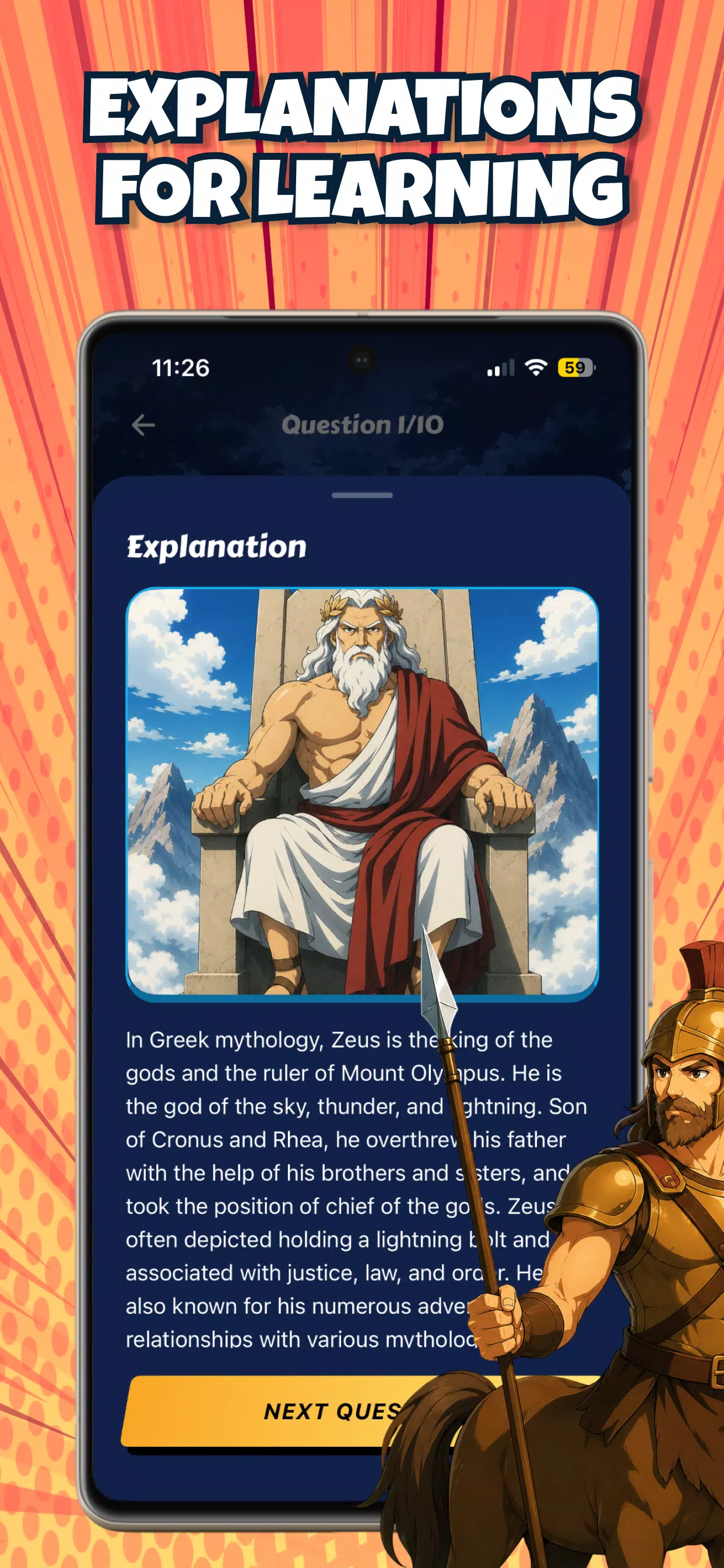Sphinx Quiz Mythology Screenshot3