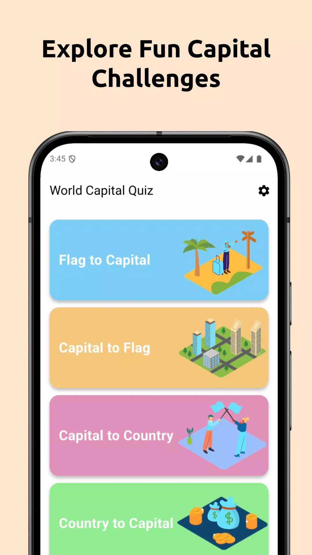 Capital Quiz: World Countries Screenshot1