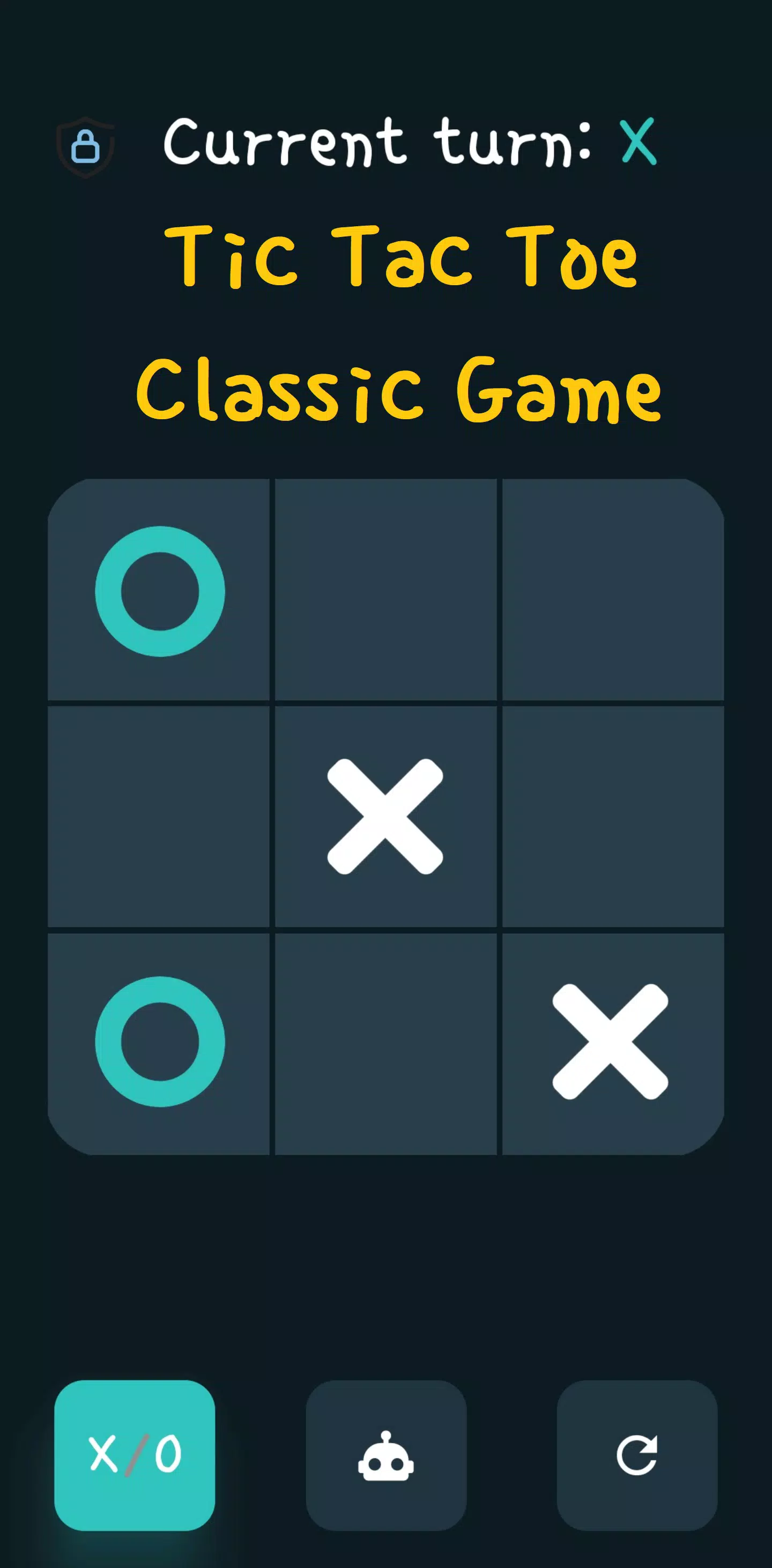 Tic Tac Toe Offline: XO & AI Screenshot1