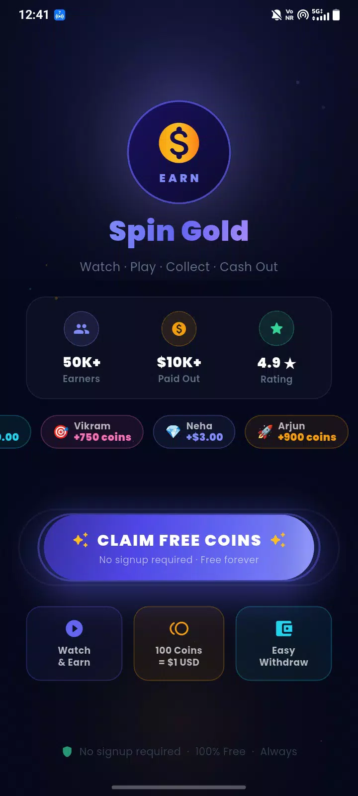 Spin Gold Screenshot1
