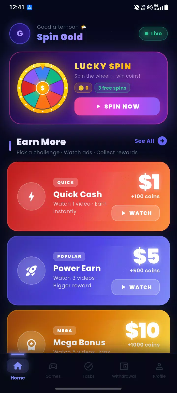 Spin Gold Screenshot2