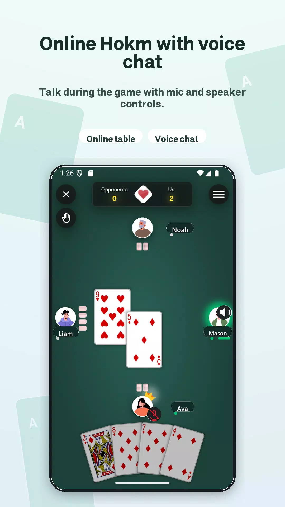 Online Hokm Screenshot1