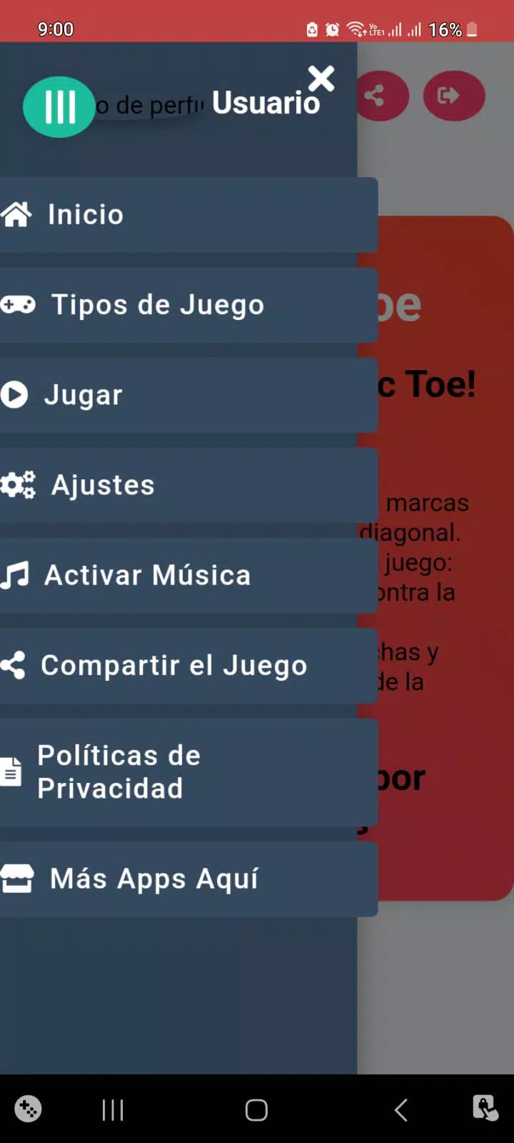 tic tac toe Juego 2025 Screenshot1