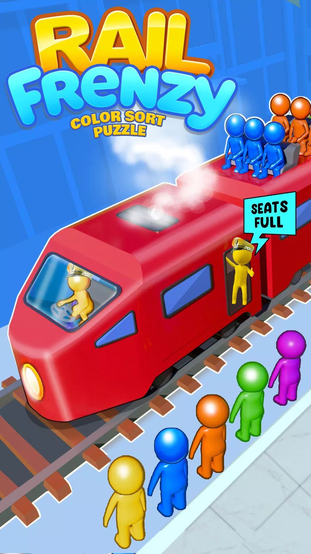Rail Frenzy: Color Sort Puzzle Screenshot1