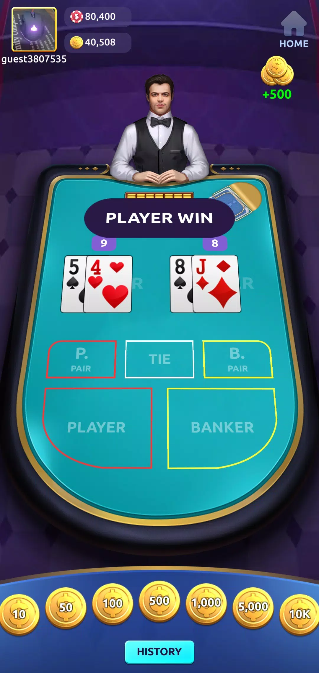 Baccarat Sim Screenshot3