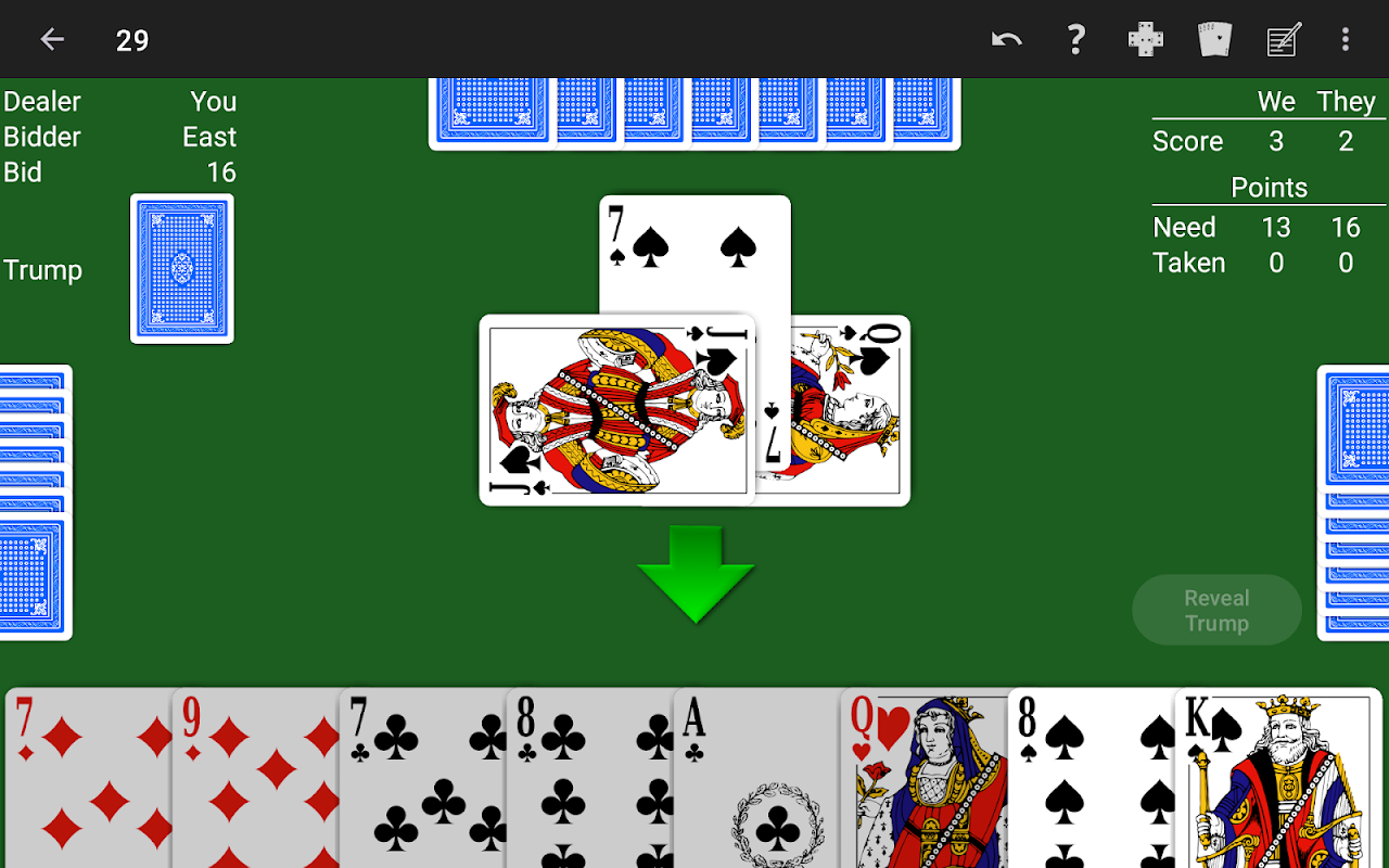 29 Card Game - Expert AI Screenshot3