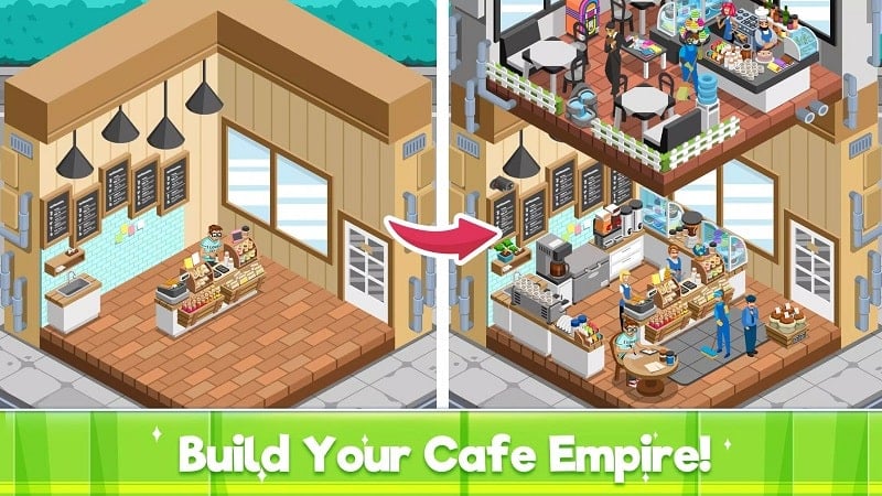 Idle Coffee Shop Tycoon Screenshot1