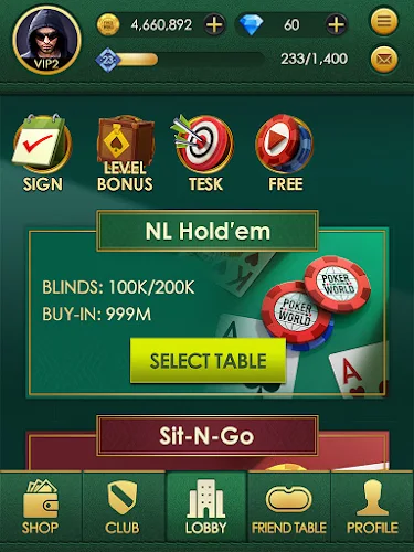 Poker World: Texas hold'em Screenshot3