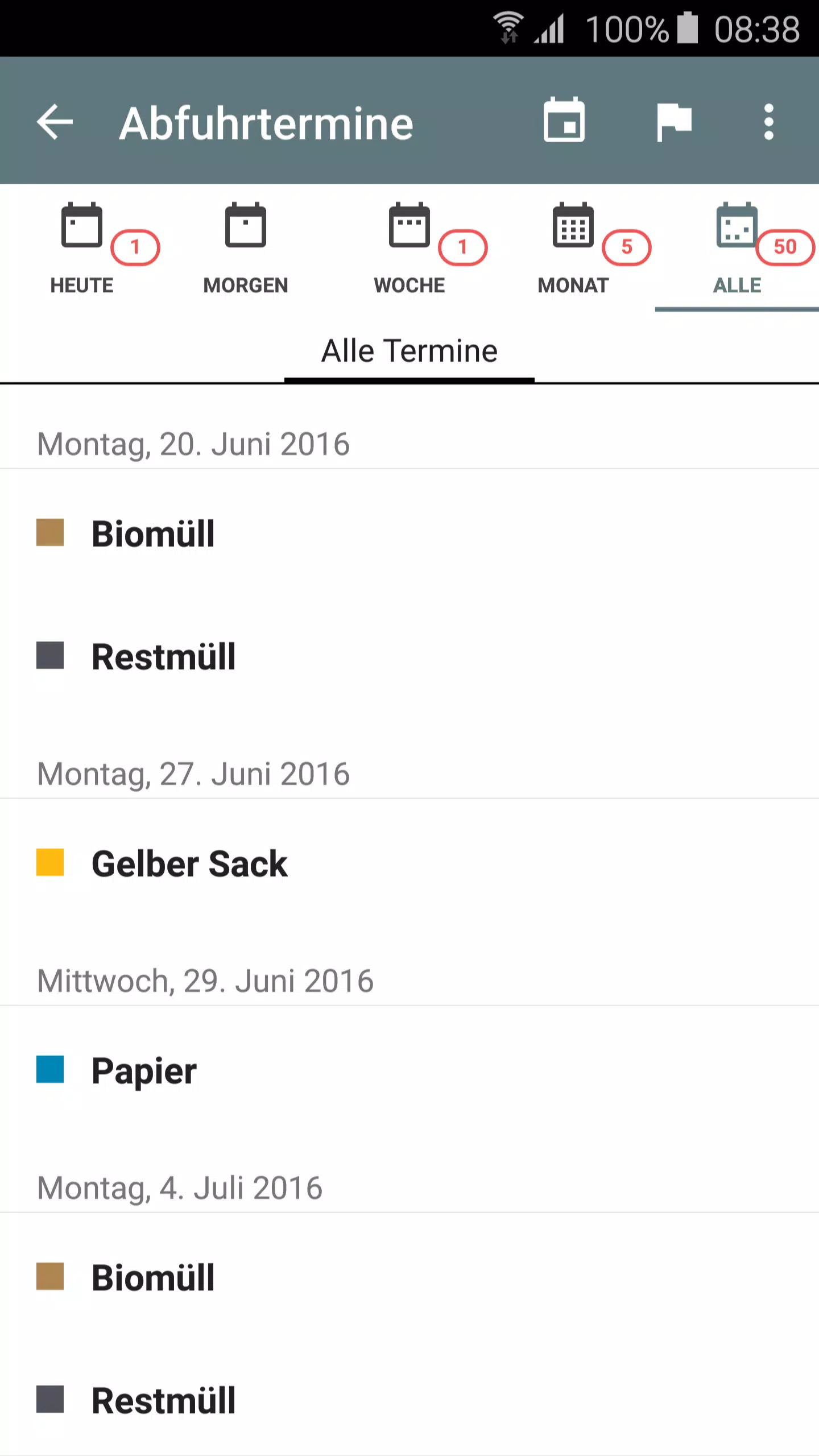 Abfall App Screenshot5