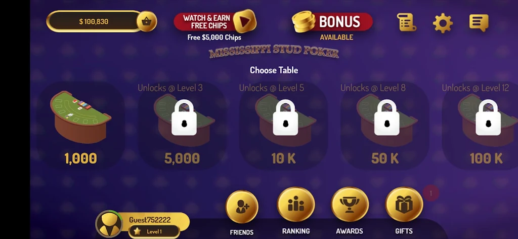 5 Card Draw Poker Offline Screenshot3