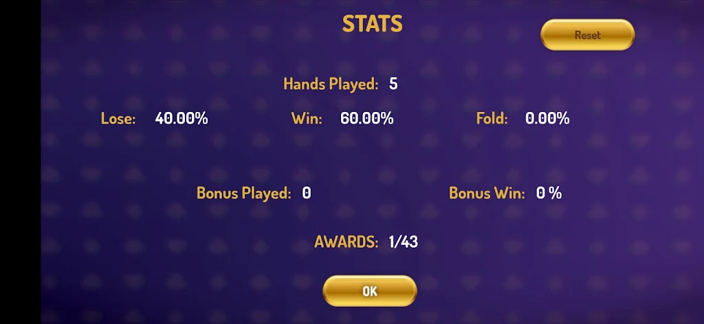 5 Card Draw Poker Offline Screenshot4