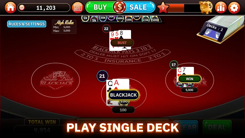 Blazing Bets Blackjack 21 Screenshot4