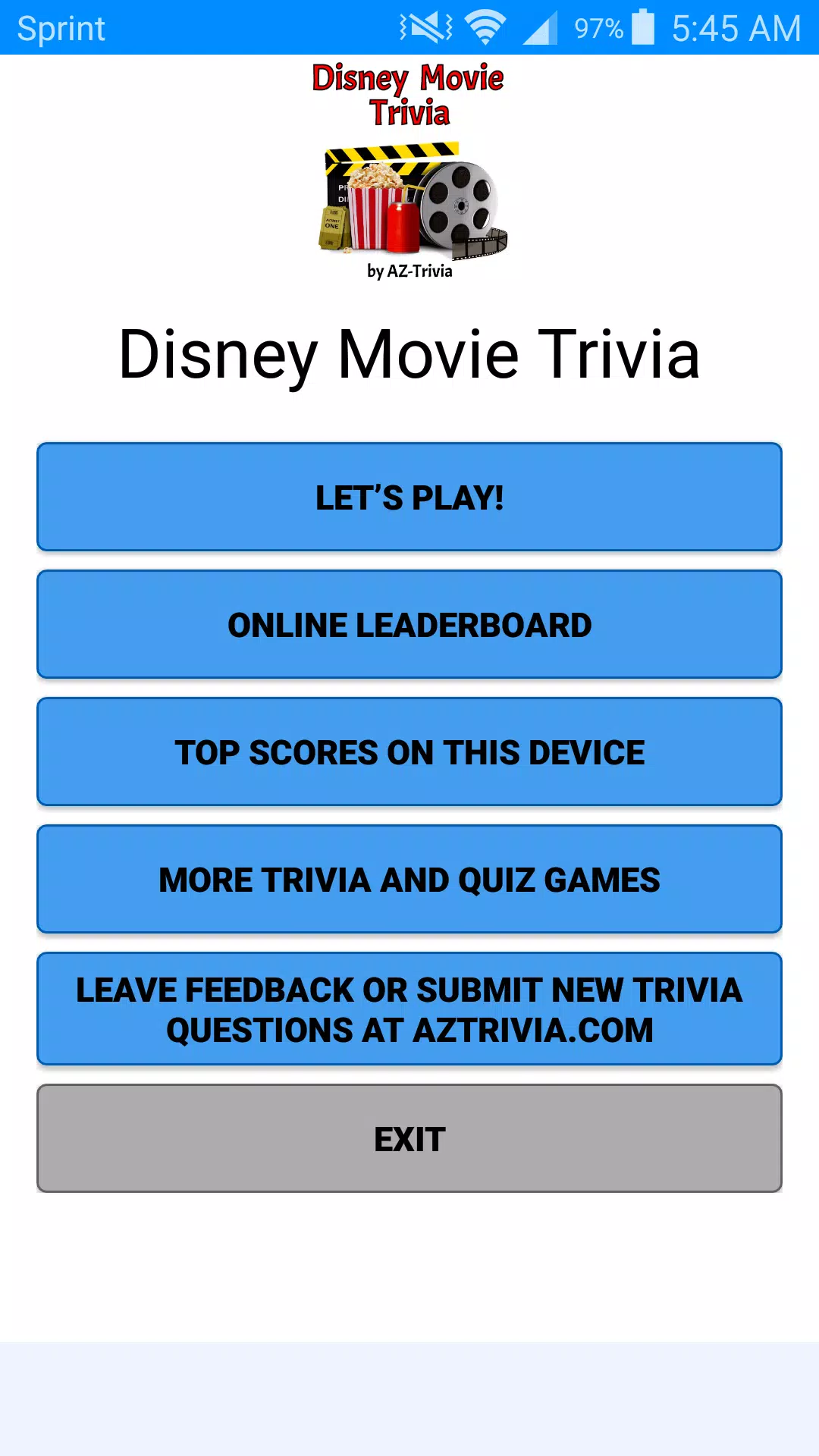 Movie Trivia: Disney Movies Screenshot1