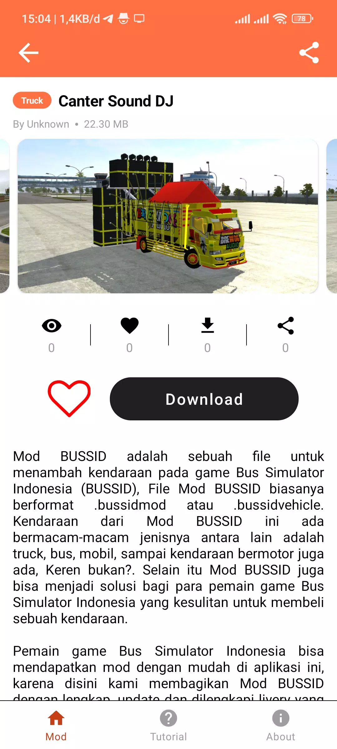 Mod Bussid DJ Truck Simulator Screenshot4