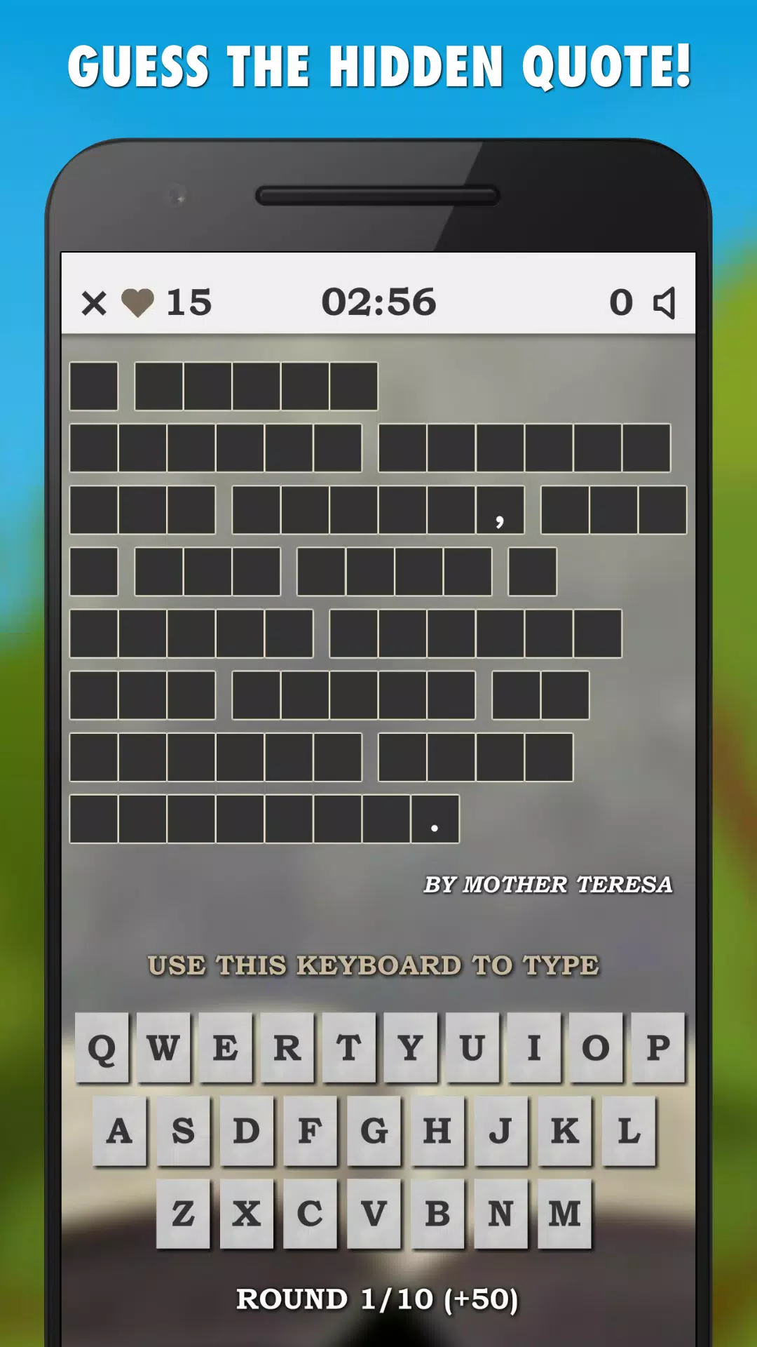 Famous Quotes Guessing Game Screenshot6
