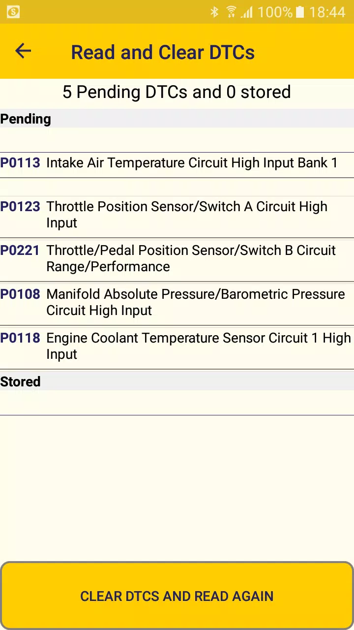Nero OBDII Scanner PLANATC Screenshot2