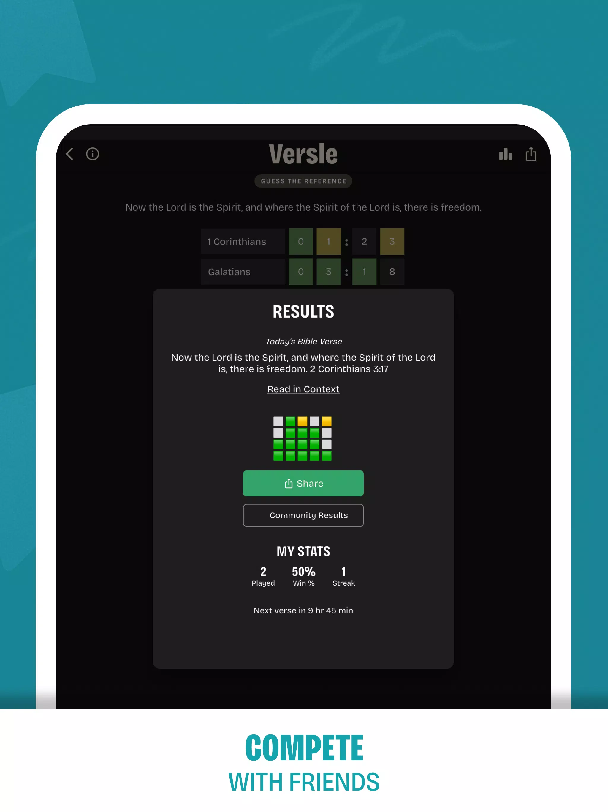 Versle | Daily Bible Game Screenshot8