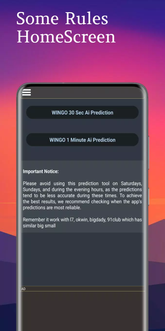Wingo Colour Prediction Ai Screenshot3