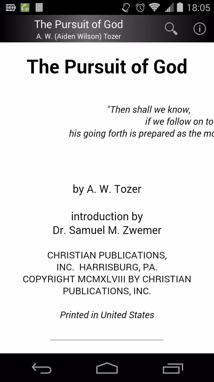 The Pursuit of God Screenshot1