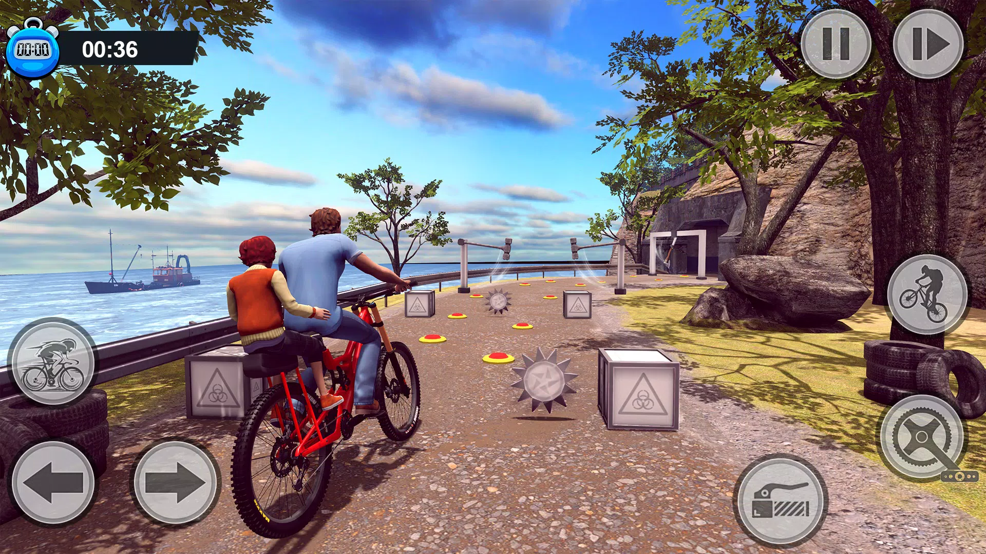 BMX Bicycle Obstacle Guts Game Screenshot3