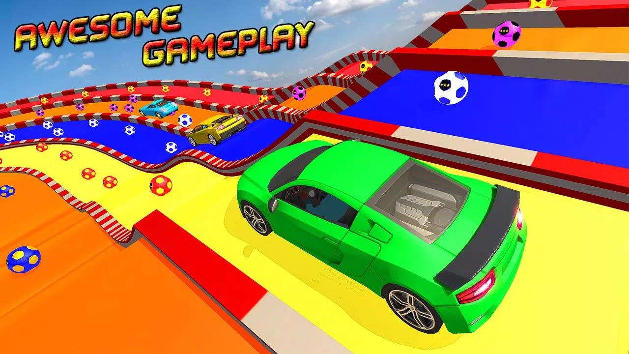 Superheroes Water Slide Colors Car Racing Screenshot5