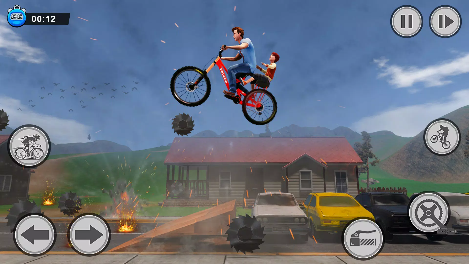BMX Bicycle Obstacle Guts Game Screenshot7