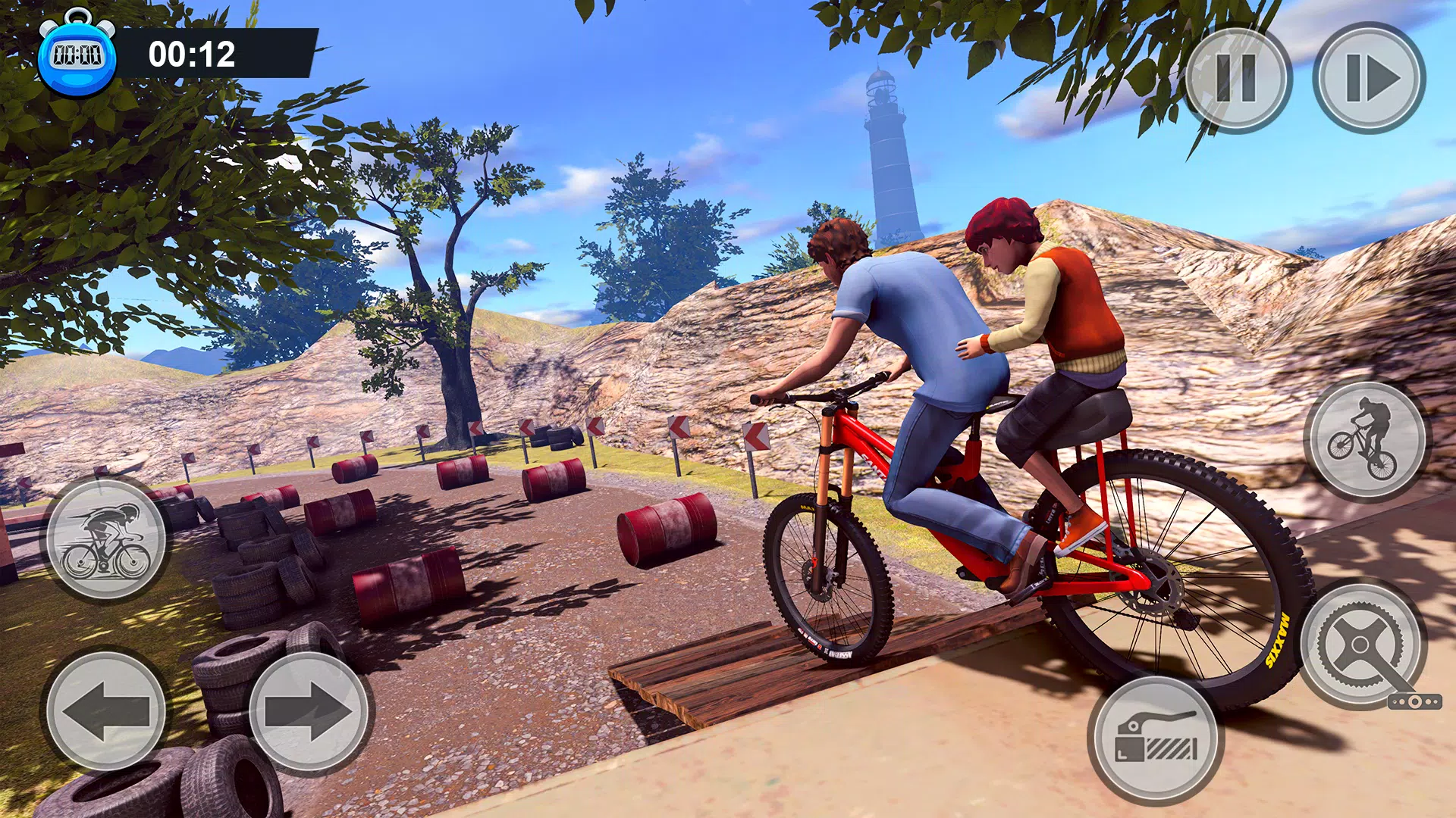 BMX Bicycle Obstacle Guts Game Screenshot2