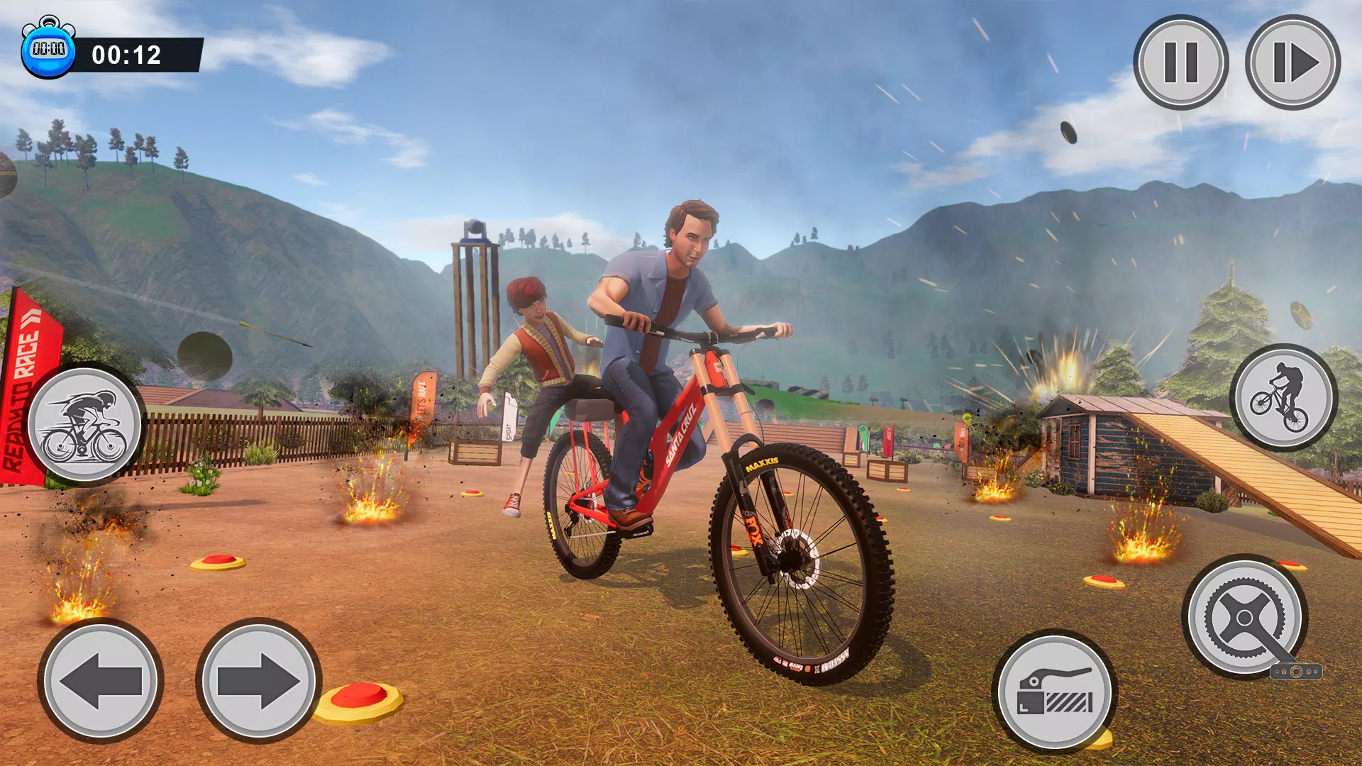 BMX Bicycle Obstacle Guts Game Screenshot8