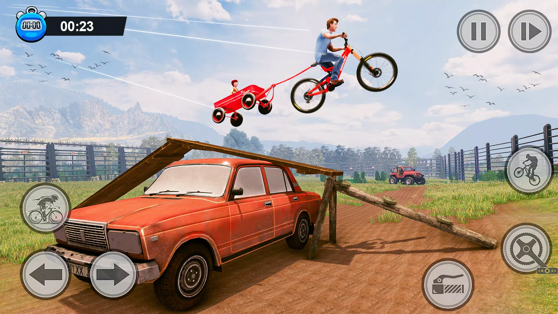 BMX Bicycle Obstacle Guts Game Screenshot4