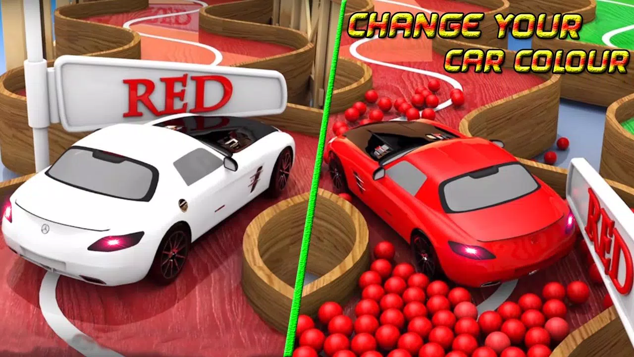 Superheroes Water Slide Colors Car Racing Screenshot8