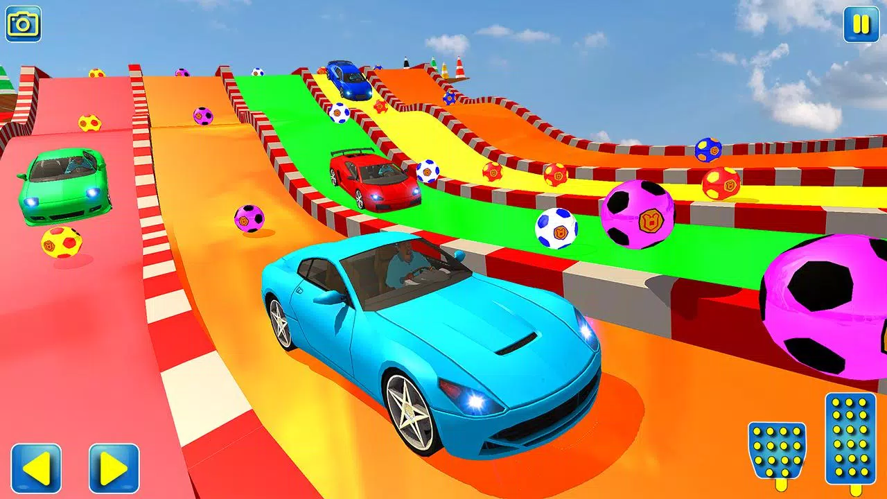 Superheroes Water Slide Colors Car Racing Screenshot4