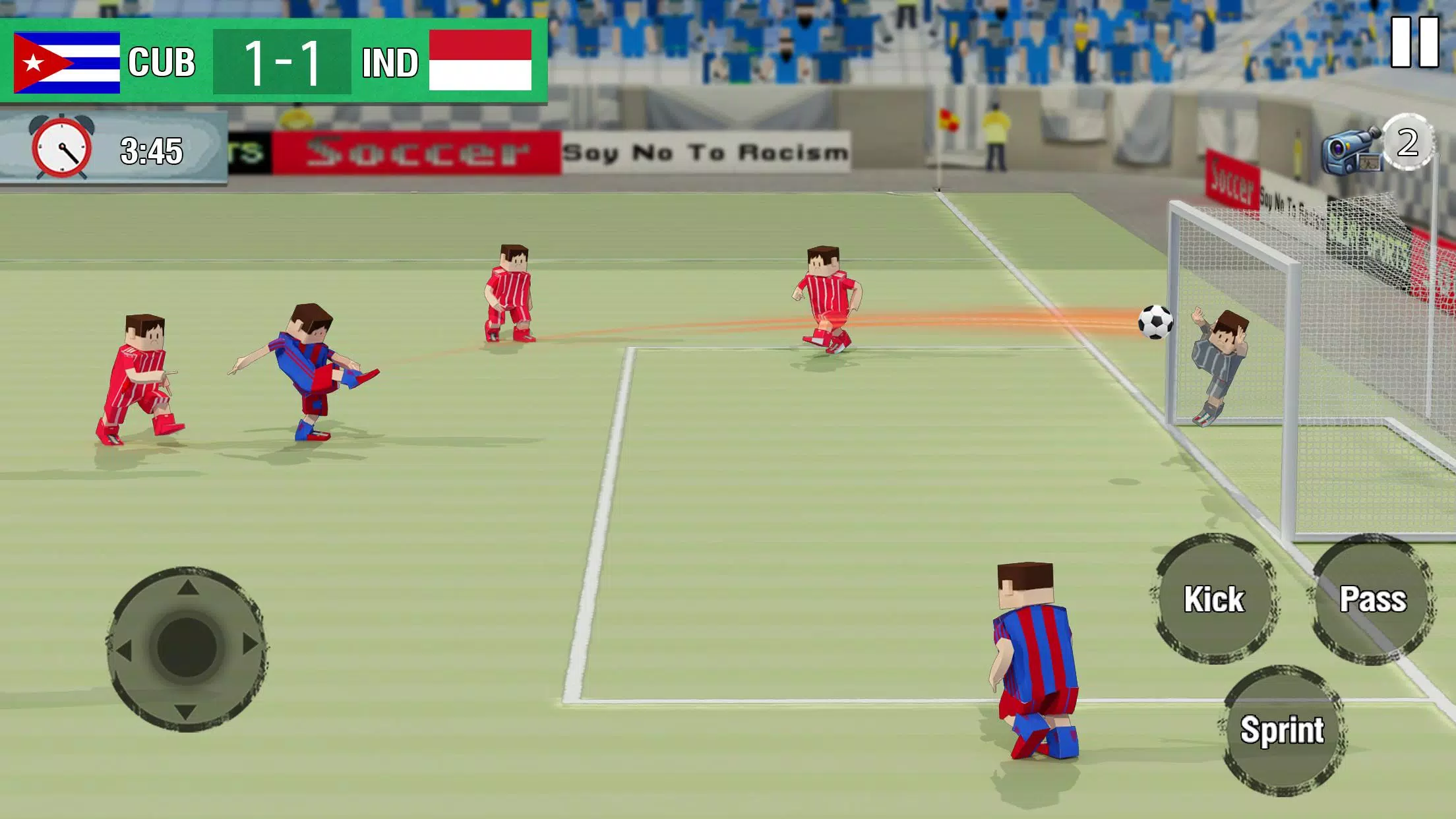 Blocky Soccer Leagues 2018: Cubic Football Stars Screenshot3