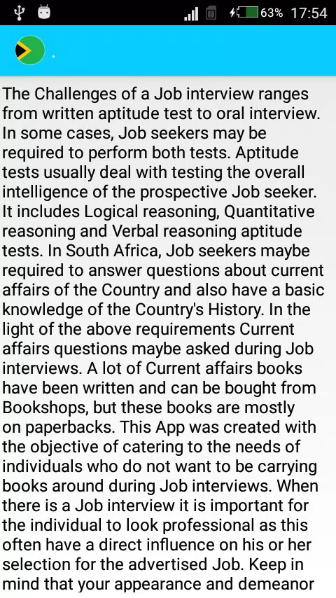 Mzantsi Job Interview Companion Screenshot3