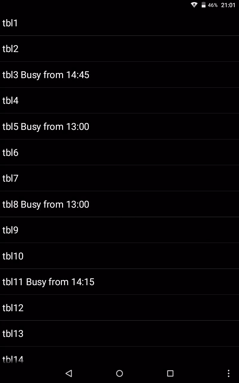 Reservations Manager. Screenshot3