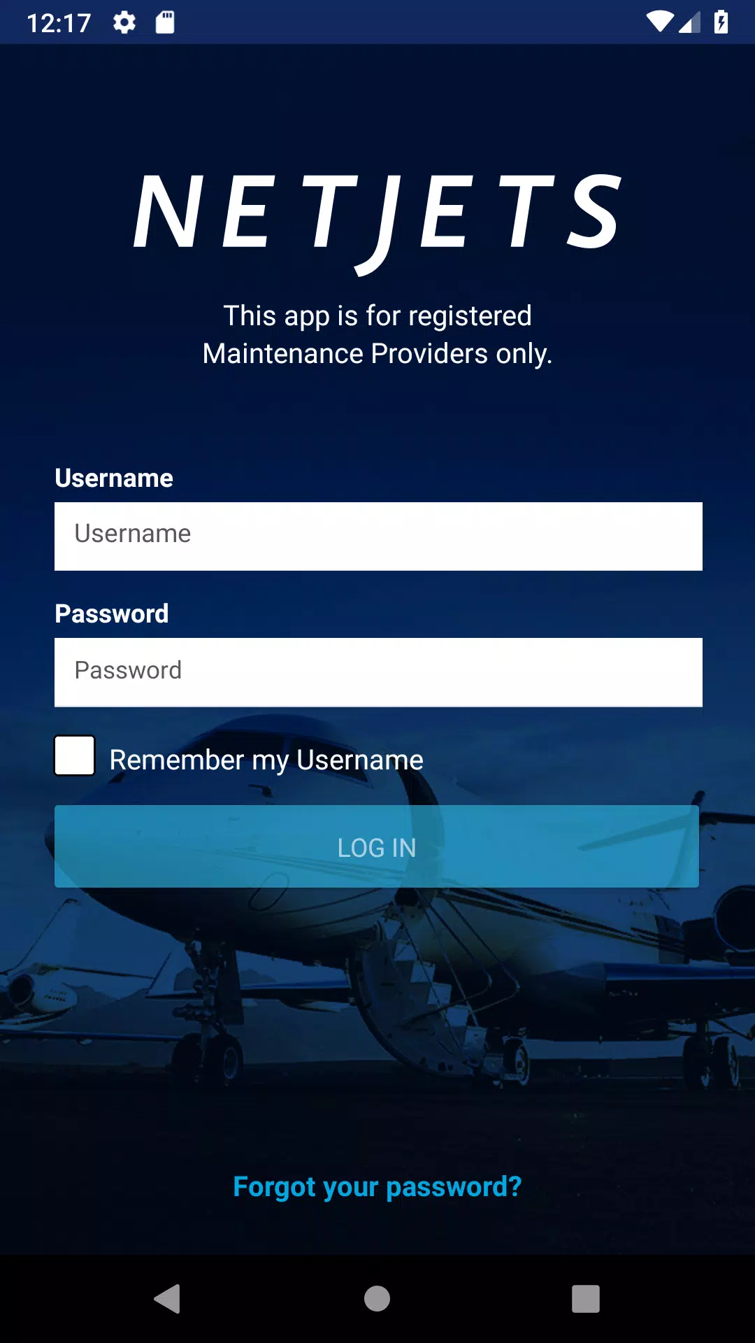 NetJets RAMP Screenshot1