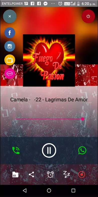 Radio fuego de pasion Screenshot2