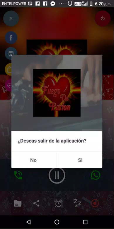 Radio fuego de pasion Screenshot1