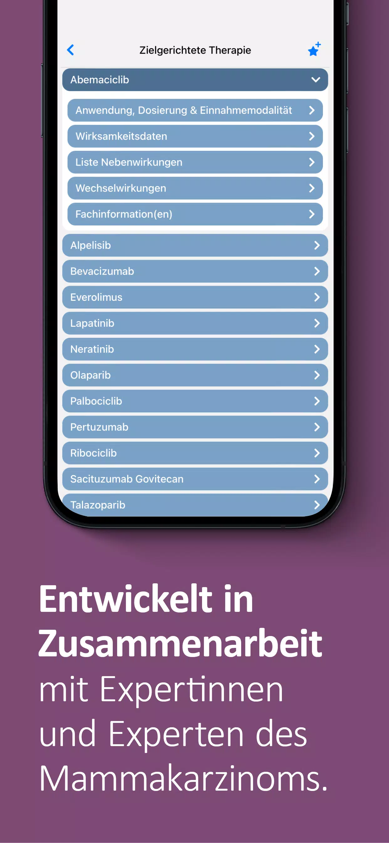 Mammakarzinom onkowissen Screenshot4