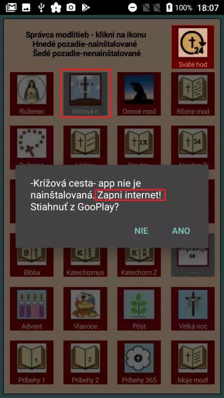 Správca modlitieb Screenshot2