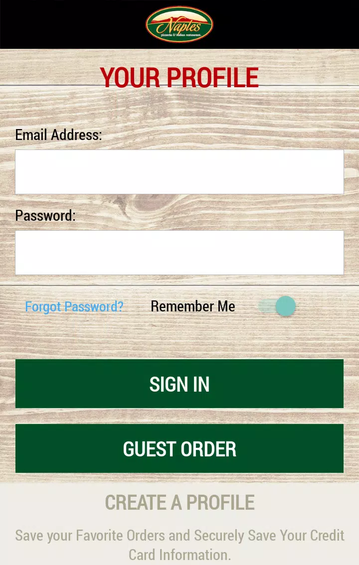 Naples Pizzeria Screenshot1