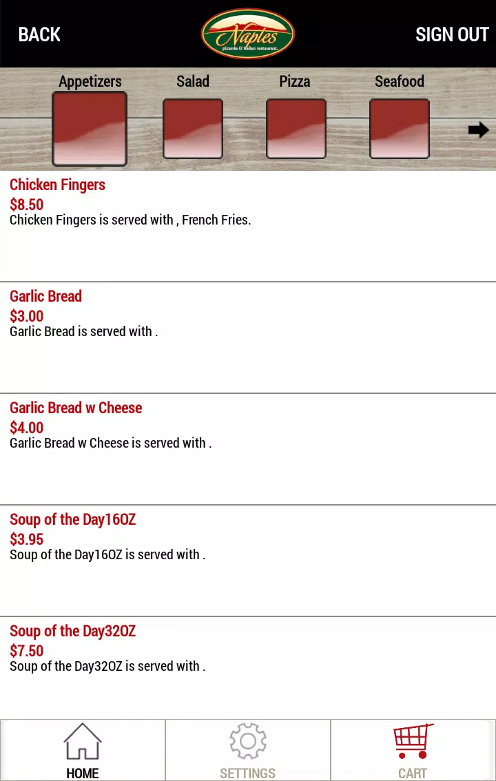 Naples Pizzeria Screenshot3