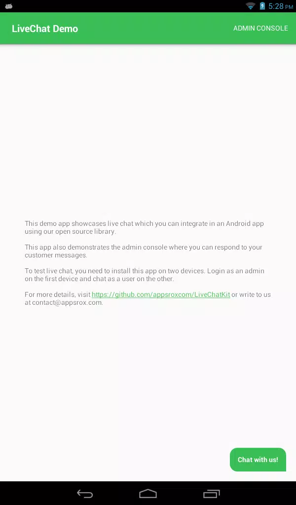 LiveChat Demo Screenshot3