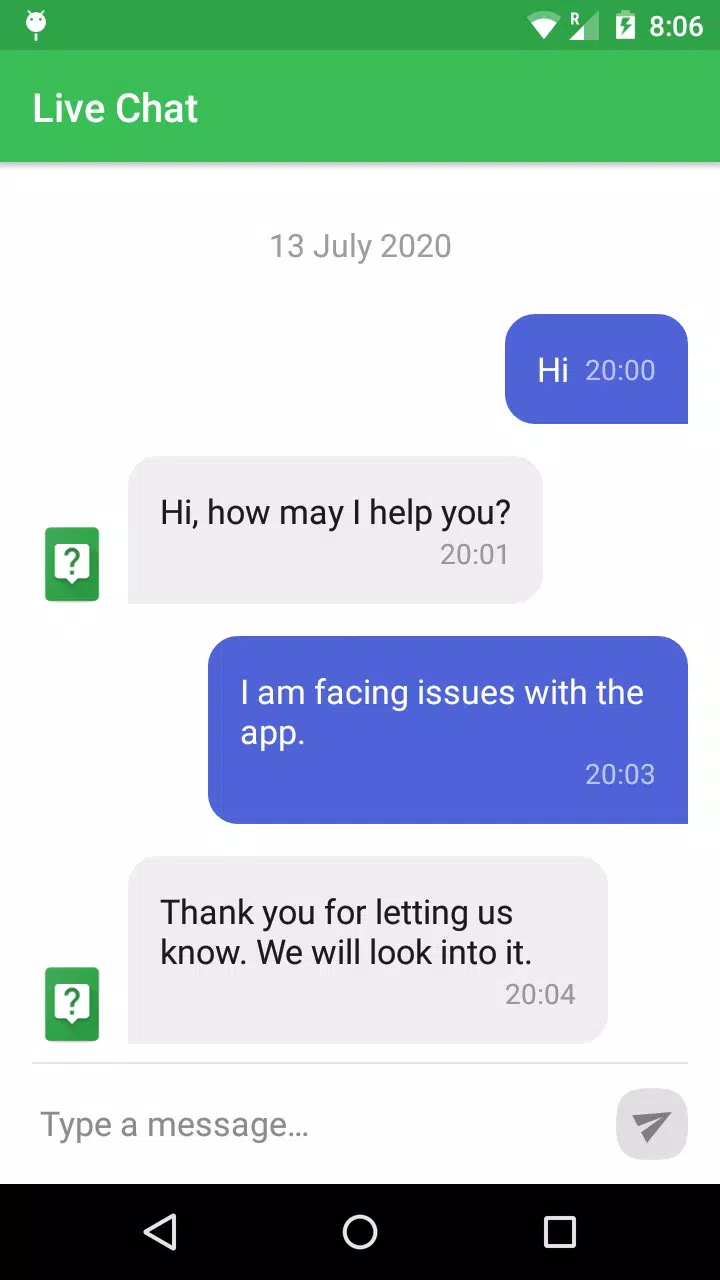 LiveChat Demo Screenshot1